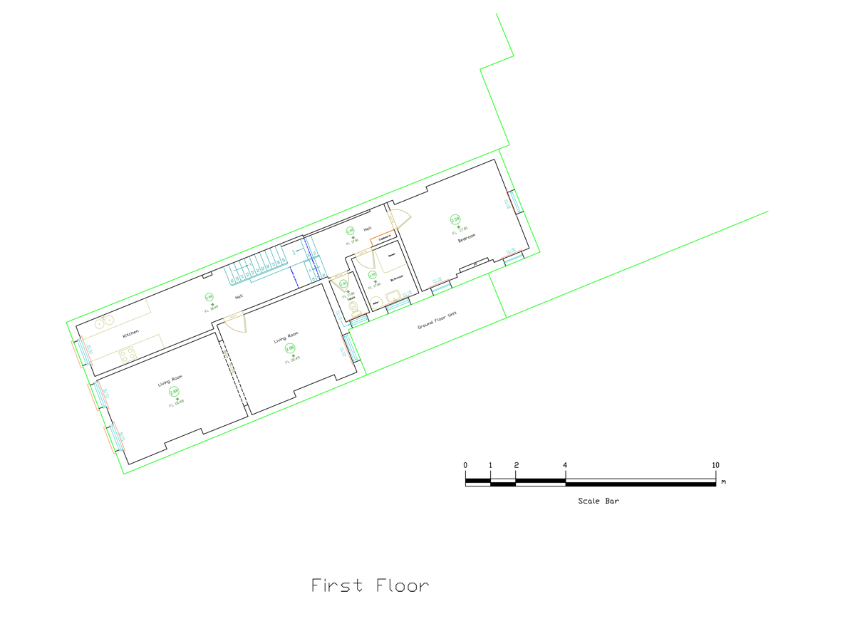 first floor measured survey drawing